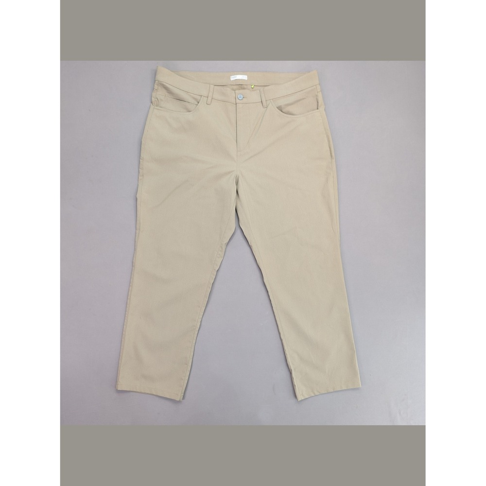 Tasc Bamboo Performance Pants Khaki Straight Fit Stretch 40x28